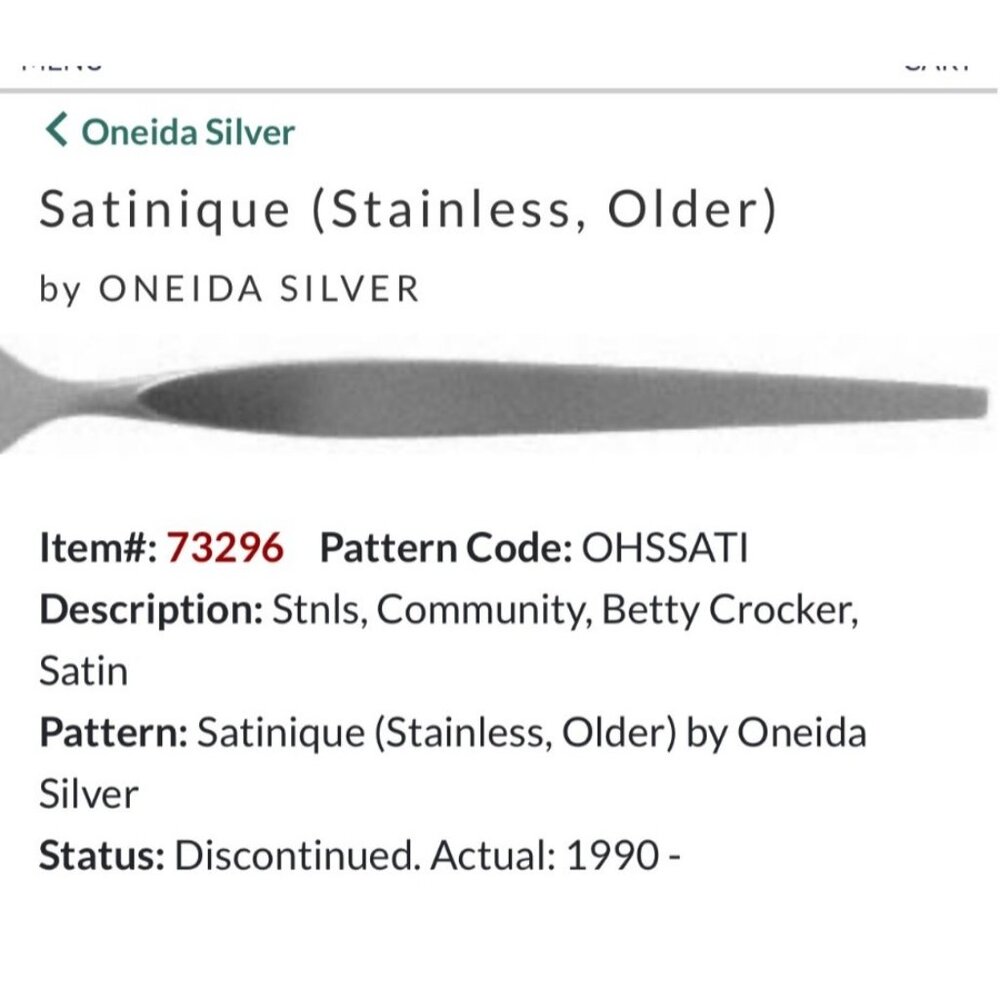 Oneida Satinique Stainless Steel Iced Teaspoons Set Of 4 Discontinued Pattern El